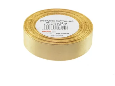 Produktbild von Wstążka satynowa jasna beżowa 25mmx32m