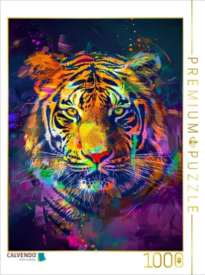 Produktbild von CALVENDO Puzzle Tiger | 1000 Teile Lege-Größe 64x48cm Foto-Puzzle für glückliche Stunden