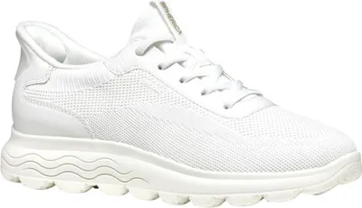 A white Geox Spherica Plus sneaker is shown from the side against a white background.
