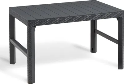 Produktbild von Allibert Gartentisch Lyon, Farbe: Graphitgrau, Höhenverstellbar