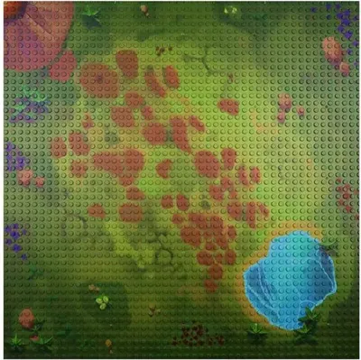 Produktbild von Open Bricks Grundplatte 50x50 Dino Landscape 0 0 STK
