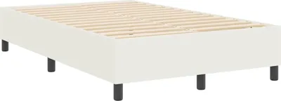 Immagine prodotto di vidaXL Letto a piattaforma color crema 120 x 190 cm Tessuto in velluto a coste