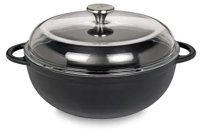 Produktbild von Kuechenprofi Provence 0402601028 Kochtopf inkl. Deckel, Gusseisen/Gussaluminium, 28 cm Durchmesser, Induktionsherd-geeignet