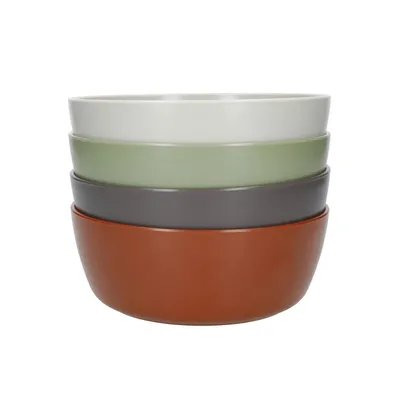 Productafbeelding van Mikasa Sommerset serveerschaal met 4 kommen, gemaakt van gerecycled plastic, diameter 16 cm