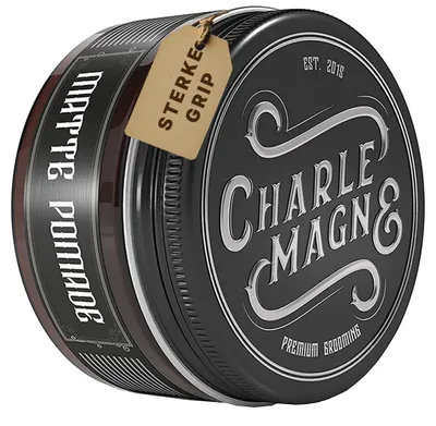 Immagine prodotto di Charlemagne Matte Pomade per Uomini, pomata per capelli a base d'acqua con tenuta forte e finish opaco, profumo di cuoio, 100 ml