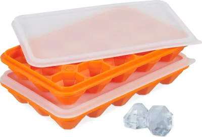 Produktbild von relaxdays Forma na kocky ľadu sada 2 diamantov