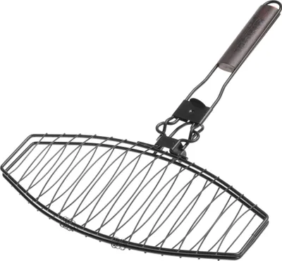Produktbild von Mustang Fischgrill antihaftbeschichtet mit abnehmbarem Griff – B 41 x T 24 x H 5 cm