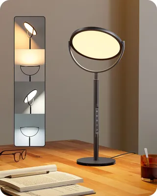 LED-Tischleuchte, dimmbar, 5 Helligkeiten, 4 Farbtemperaturen, Touch, Timer