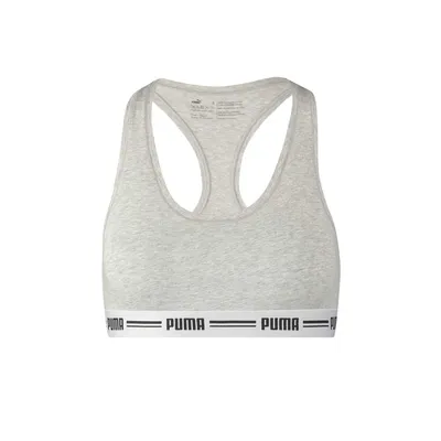 Immagine prodotto di PUMA Donna Bustier, Iconic Racer Back Top, Bra Grau (Grigio Melange) XS (Gr. X-Small)