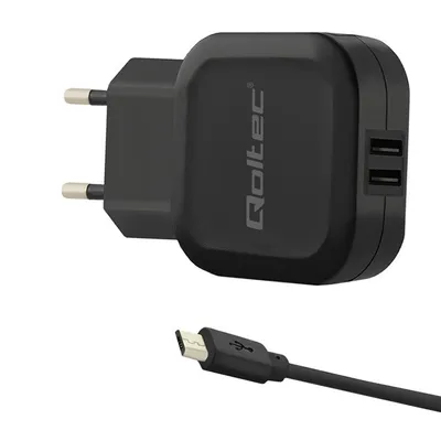 Obrázek produktu pro Nabíječka mobilních zařízení Qoltec 50187 Black Indoor