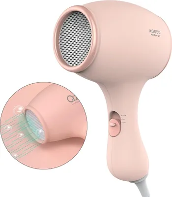 Produktbild von Kinder Haartrockner 550W, Mini Föhn für Kinder & Mädchen, 3 Temperaturstufen, leicht & leise, Reiseföhn mit Soft-Touch Gehäuse