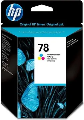 Produktbild von HP 78 Tri-color Inkjet Print Cartridge, Original, Tinte auf Pigmentbasis, Cyan, Magenta, Gelb, Tintenstrahldrucker, Dreifarbig, 1 Stück(e)