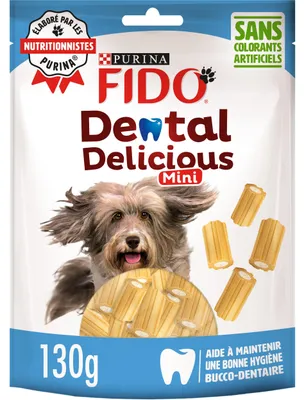 Productafbeelding van FIDO Dental Delicious Mini | Koekjes | Kauwbotjes voor honden | Verpakking van 6 (6 x 130)