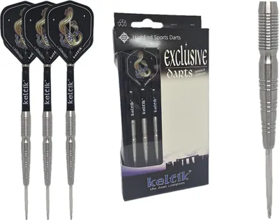 Image de Fléchettes en acier Keltik Darian 23 g argent - 90 % de tungstène