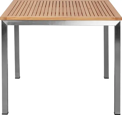 Produktbild von home24 Gartentisch - Teak Massiv / Edelstahl