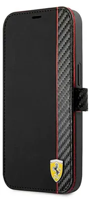 Image de Ferrari Fesaxflbkp13Sbk Iphone 13 Mini 5.4 Noir/Noir Book On Track Carbon Stripe