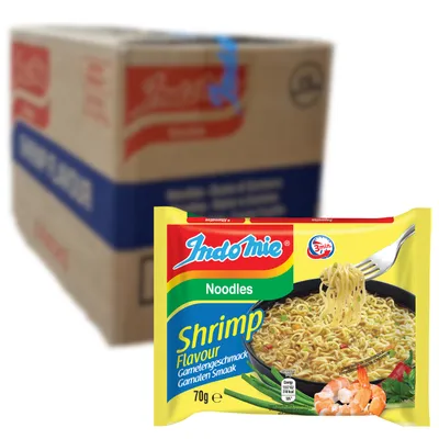 Produktbild von Indomie Instantnudeln Shrimps Geschmack 40x70g