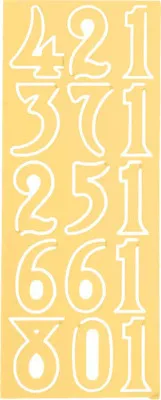 Produktbild von Zifferblatt-Zahlen 1-12 gold 10 mm