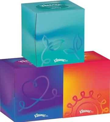 Obrázek produktu pro Krabička na kosmetické kapesníky Kleenex Collection, 3vrstvá - 56 ks.