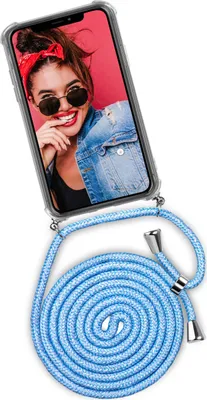 Produktbild von TWIST-Case + TWIST-Cord für iPhone X / iPhone Xs, Farbe:Chilly Jeans (Silber)