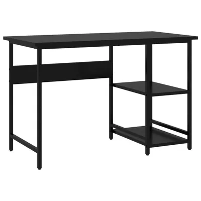 Zdjęcie produktu dla Biurko Komputerowe, Czarne, 105X55X72 Cm, Mdf I Metal Lumarko!