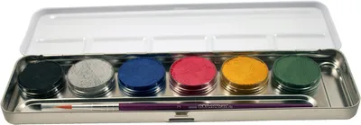 Produktbild von Kids at Work Make-up Set Kinderschminke 6 Farben in Metalldose
