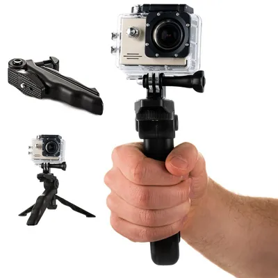 Obrázok produktu pre Stabilný držiak s mini statívom pre GoPro a SJCAM kamery - Čierny KP26487