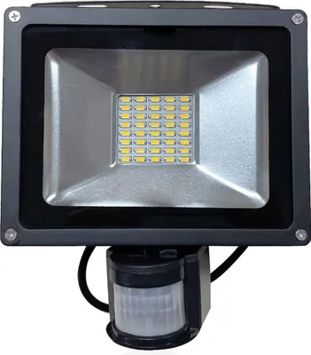 Immagine prodotto di Greenmigo 30W Proiettore SMD con sensore di movimento, faretto LED IP65 impermeabile, lampada LED da parete, illuminazione diffusa, lampada da giardino a LED, faretto da esterno, luce bianco caldo