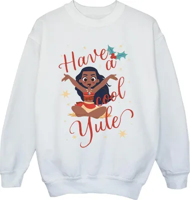 Produktbild von Moana - "Have A Cool Yule" Sweatshirt für Mädchen BI53974 (116) (Weiß)