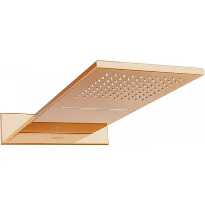 Obrázek produktu pro Mexen Waterfall dešťová sprcha slim 50 x 22 cm, Zlatorůžová - 79190-60