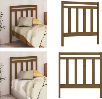 Produktbild von vidaXL Kopfteil Honigbraun 106x4x100 cm Massivholz Kiefer - Bettkopfteil - Bettkopfteile - Kopfteil - Holzkopfteil
