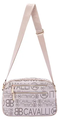 Produktbild von B Cavalli Umhängetasche Damen Kunstleder mit Reißverschluss Schwarz Black and Black UNICA 18x27x10 cm