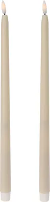 Produktbild von Gewachste LED-Tischkerzen, 38 cm