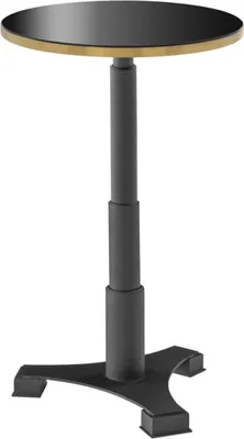 Produktbild von Casa Padrino Luxus Bartisch Schwarz / Messingfarben Ø 60 x H. 110 cm - Luxus Kollektion