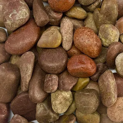 Produktbild von FLUSSKIESEL, Kieselsteine 20-60mm. 1kg. DUNKELROT