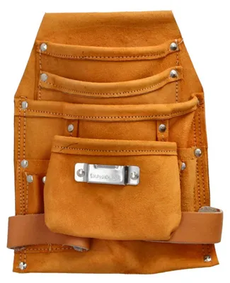 Produktbild von Profi Werkzeuggürtel Leder Werkzeug Gürteltasche Handwerkergürtel Tasche