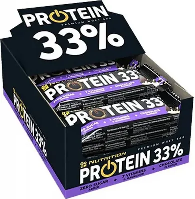 Produktbild von Go On Nutrition Protein Bar 33% - 25 x 50g-Riegel Chocolate
