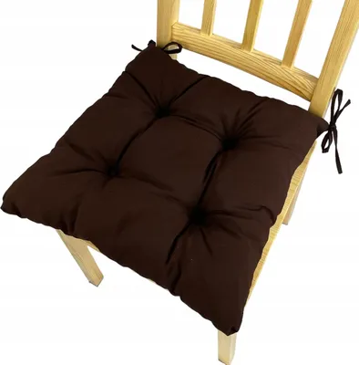 Produktbild von Stuhlkissen, Trapezförmiges Stuhlkissen, Sitzkissen, braun, 40x35x40x8 cm, Kissen für Heimstühle und Gartenmöbel, Gartenkissen,