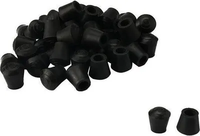 Produktbild von 36 Stuhlbeinkappen, Gummi-Möbelbeinschoner, 10 mm Innendurchmesser