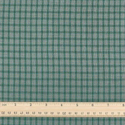 Immagine prodotto di Elzusha - Tessuto di cotone a righe, 1 metro di lunghezza, 1,5 metri di larghezza, motivo tartan verde