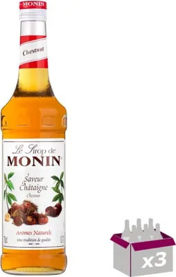Produktbild von Lot de 3 Sirop Monin - Chataigne - 70cL