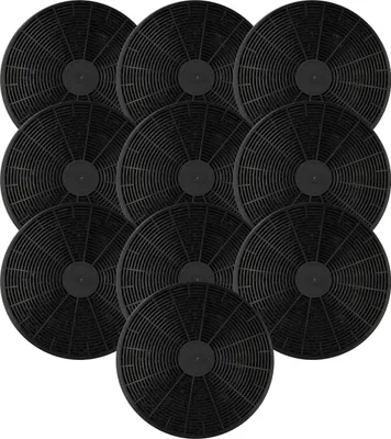 Produktbild von vhbw 10x Aktivkohlefilter Ersatz für Klarstein 10027530, CGCH2, 10027711, 10030983, K10001 für Dunstabzugshaube - 17,5 cm