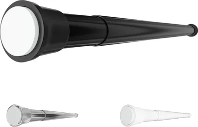 Produktbild von Aquabad Hastaflex Teleskop Duschstange Schwarz, 55 - 90 cm