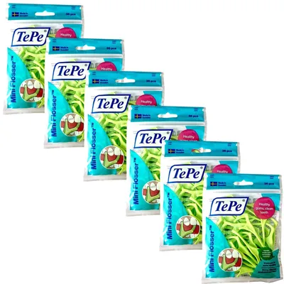 Produktbild von 6x TePe Mini Flosser - 6x 36 Stück
