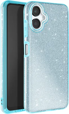 Immagine prodotto di Avizar, Custodia glitterata per Samsung Galaxy A06 antiurto scintillante, blu