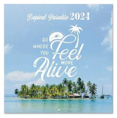 Produktbild von Kalender 2024 Tropisches Paradies - Wandkalender 12 Monate - Broschürenkalender 2024 30x30 cm -er Wandkalender - +Bonus 4 Monate