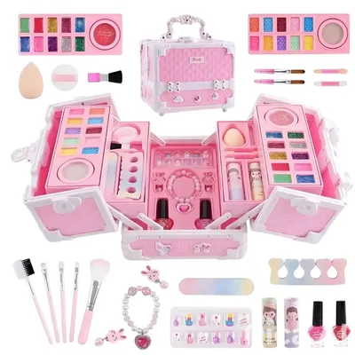 Produktbild von Schminkkoffer für Mädchen, Kinder Make-up Set, Beauty Case, Geschenk Spielzeug