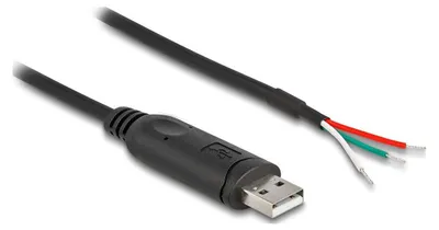 Produktbild von Delock Adapterkabel USB 2.0 Typ-A zu seriell RS-485 3 x offene Kabelenden 2 m