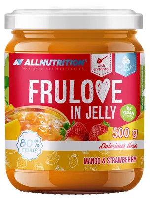 Produktbild von ALLNUTRITION Frulove In Jelly Mango-Strawberry 500g Mango und Erdbeergeschmack – bis zu 80 % Frucht