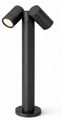 Image de HOFTRONIC - Lampadaire extérieur double 8W 690lm IP65 4000K Noir